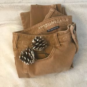 AMO brown skinny jeggings